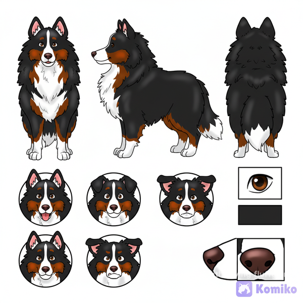 The mountain dog collie rough hybrid