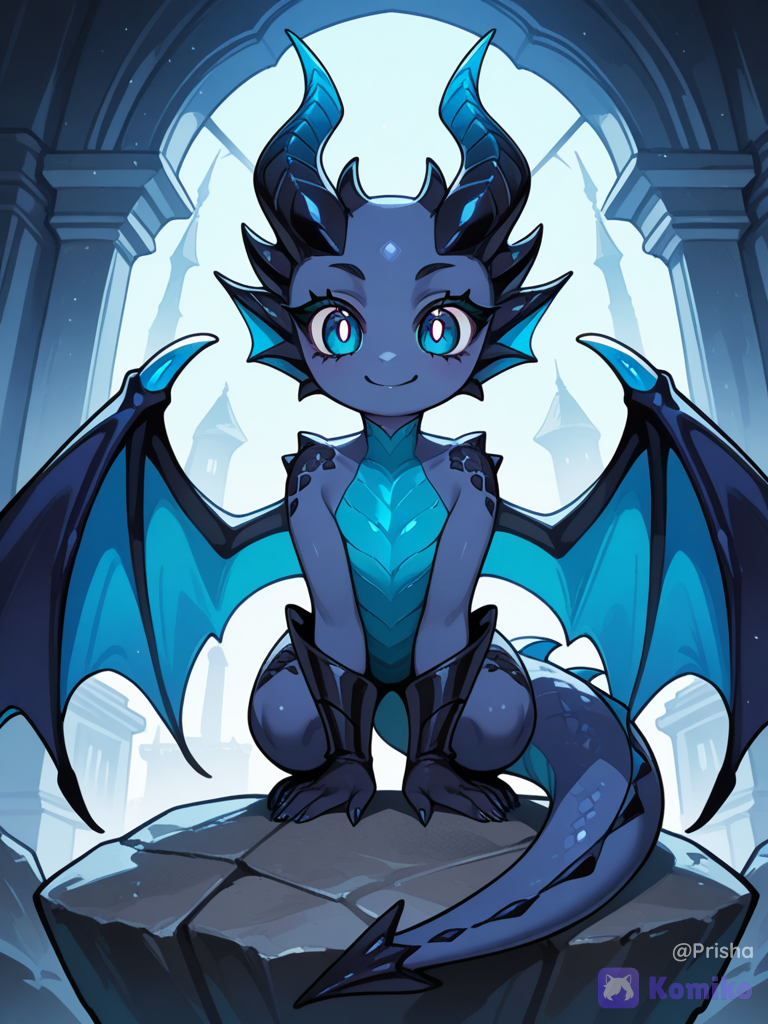 Cute Blue Dragon Cutie 🐉💙