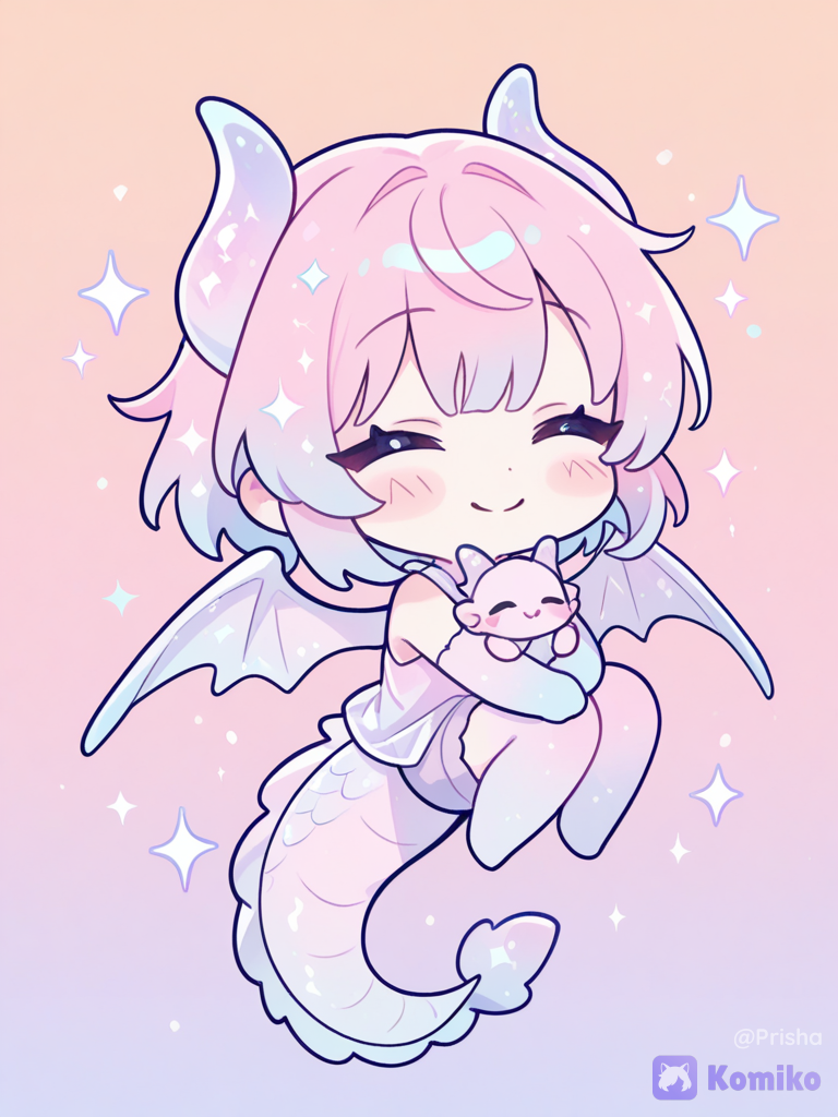 Sparkly Dragon Cuddles ✨🐲