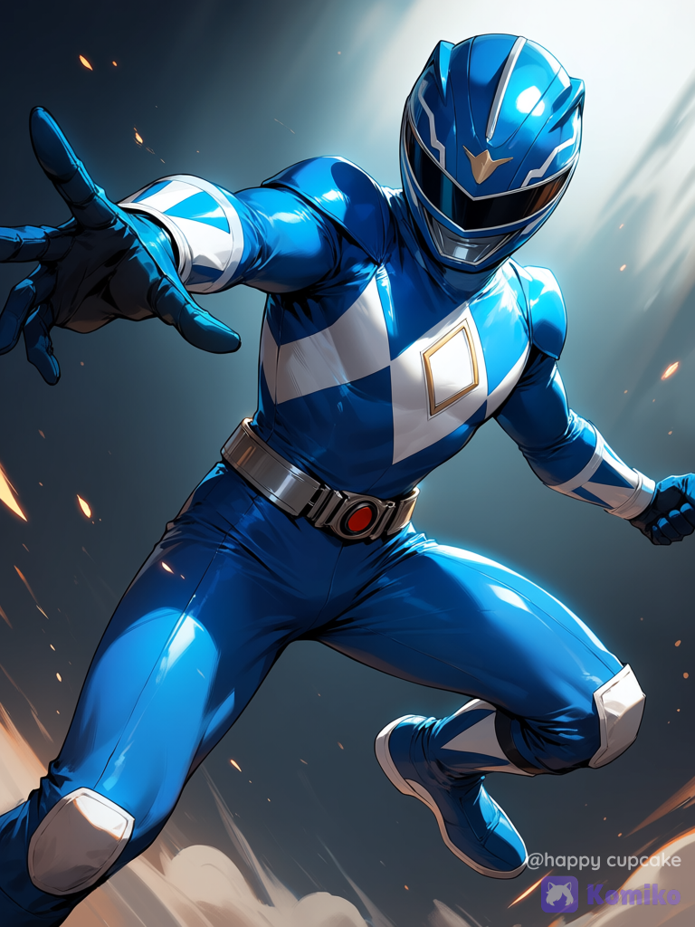 super hero blue X