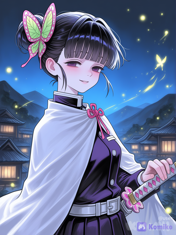 at night