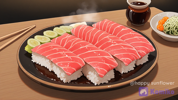 I’ve just made fresh sushi for you to have