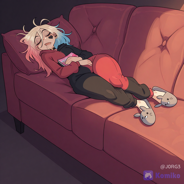 Sleeping time.
