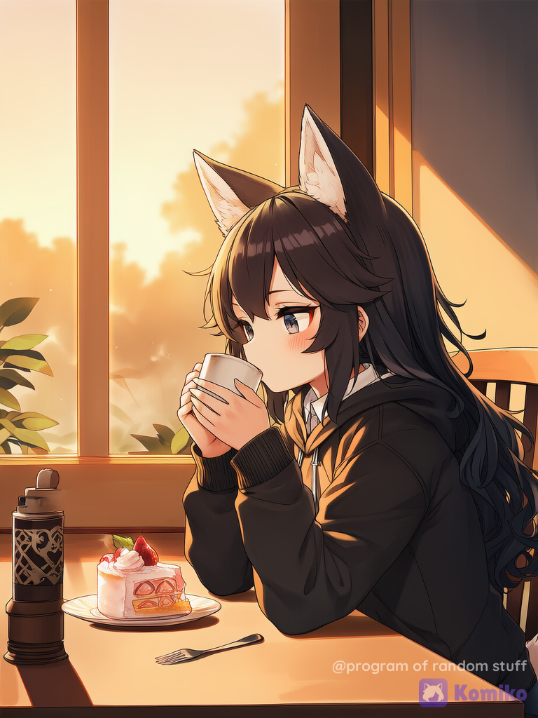Sunset Cafe Foxie ☕🦊