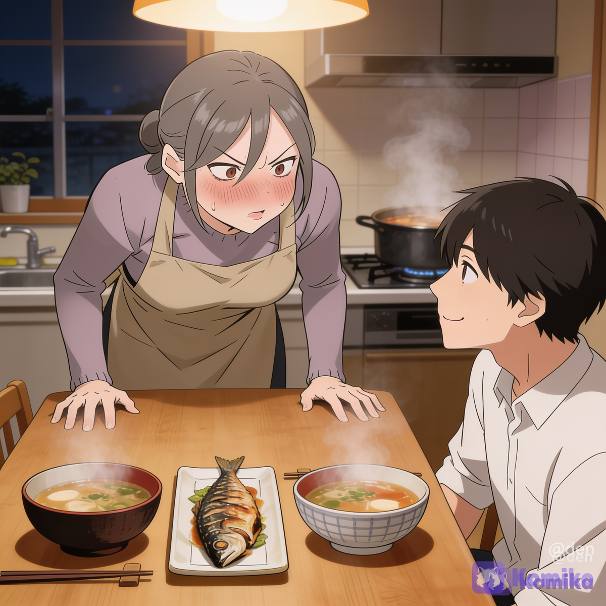 She doesn't seem to approve of having a future son-in-law.