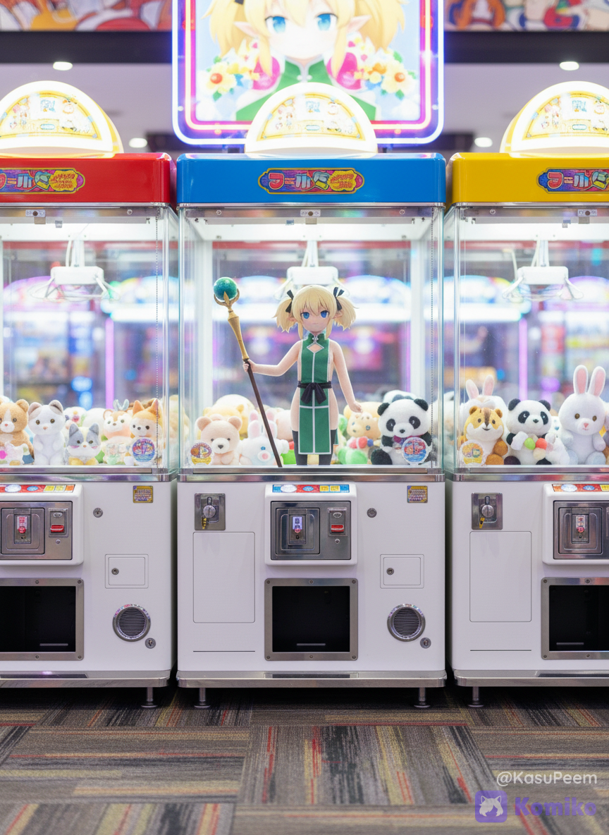 Aeryna in the Claw Machine