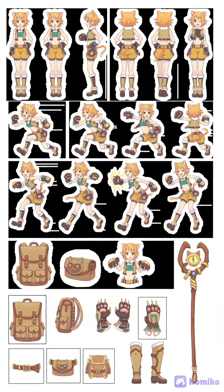 Hiyori's Sprite Sheet
