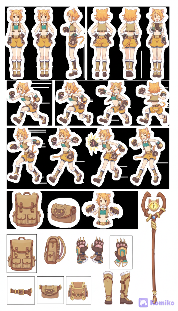Hiyori's Sprite Sheet