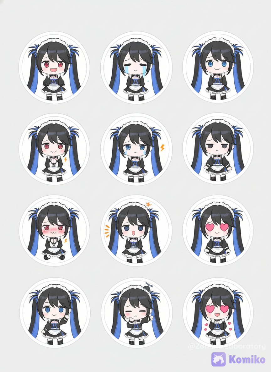 ステッカー風ベアトリス