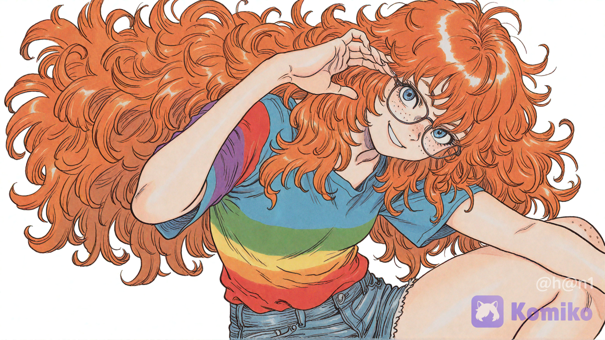 девушка в очках (pride)