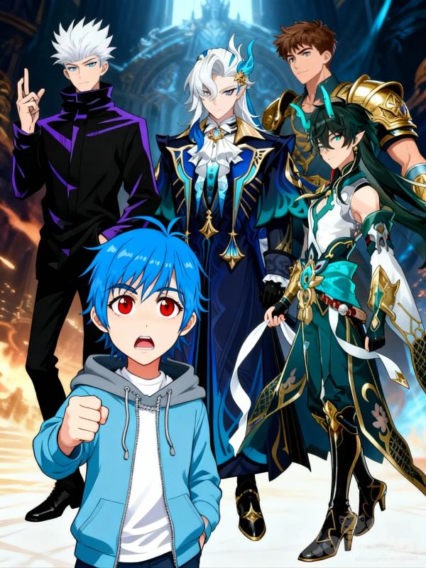 @blaihan-4C5b, @Gojou_Satoru, @Neuvillette_(Genshin_Impact), @Dan_Heng_(Honkai:Star_Rail)