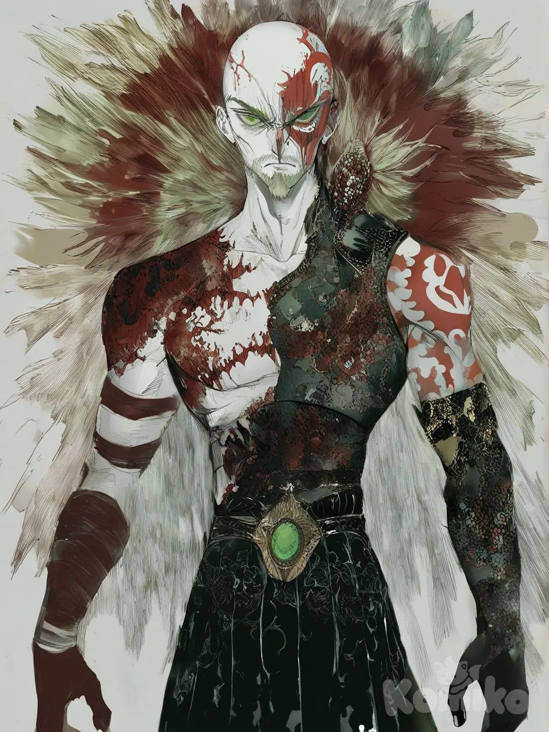 Kratos , [faded-sketchy-lines-style]