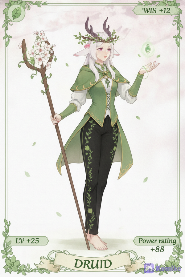 The Bashful Bloom Druid Vibes 🌿✨