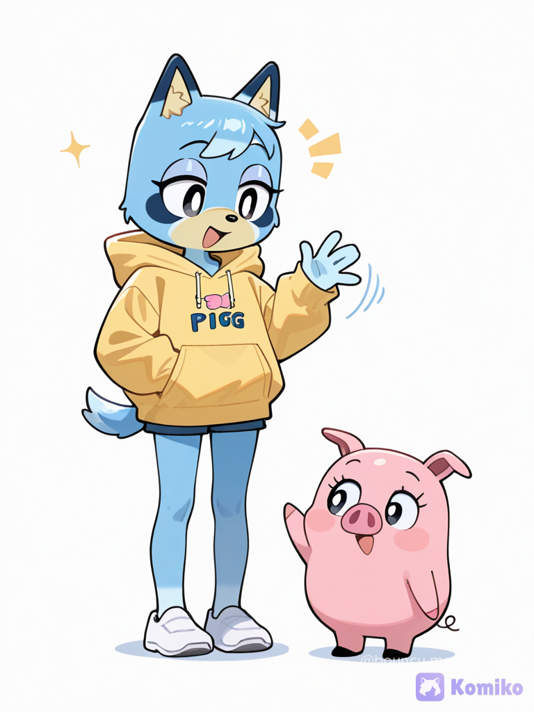 Bluey and peppa