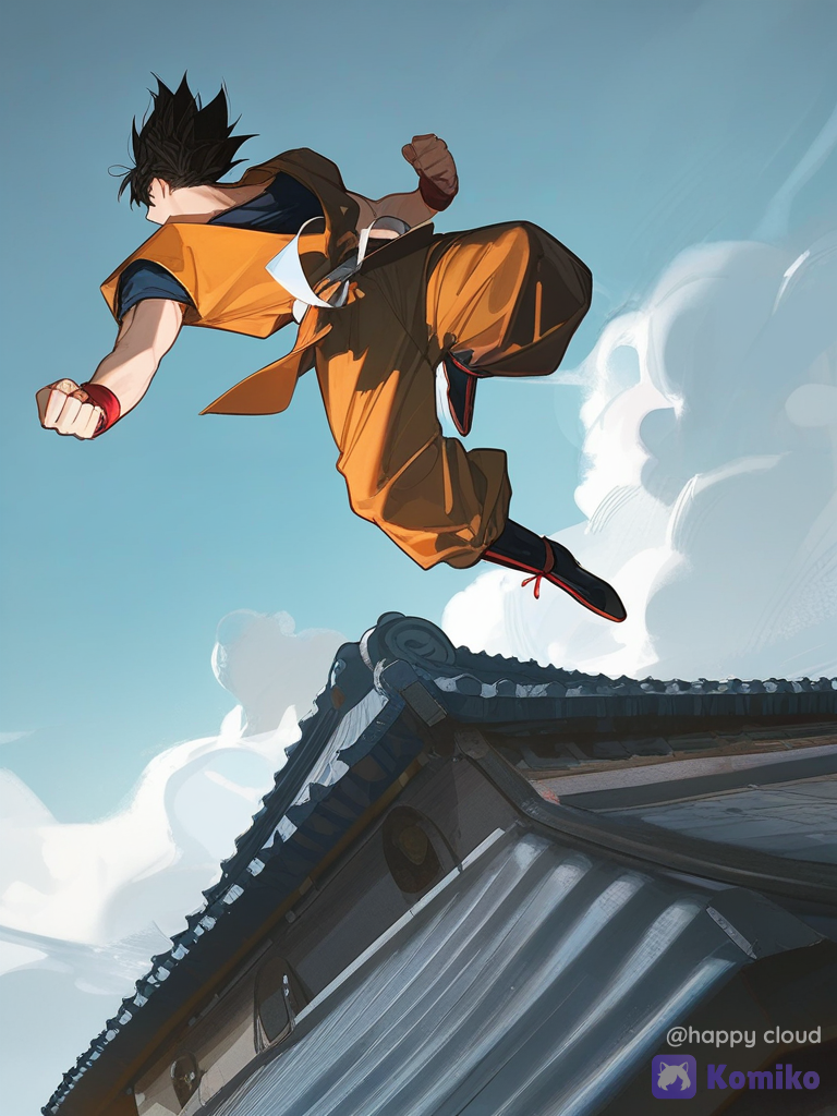 Goku's Sky-High Jumps! ✨