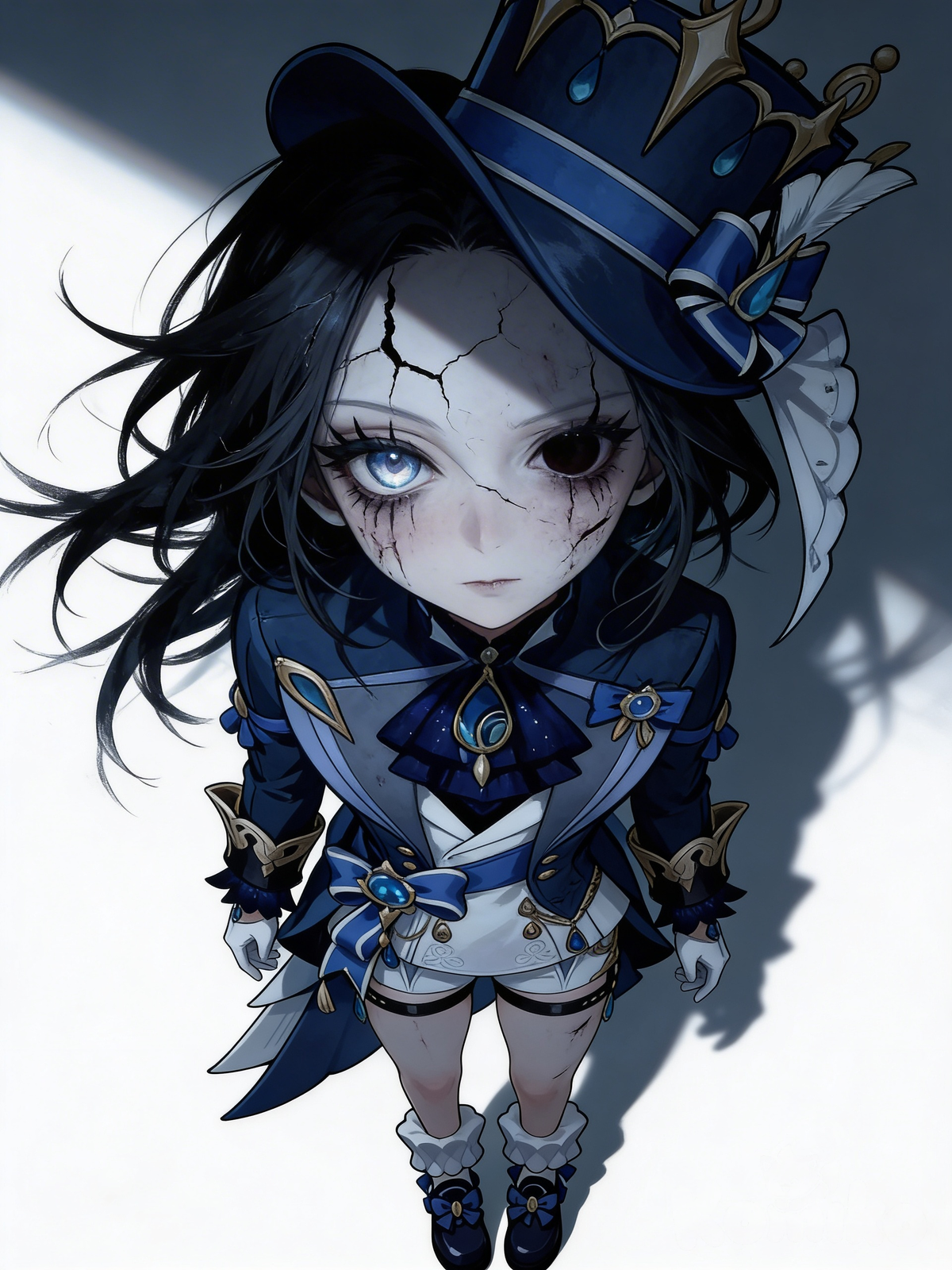 "My eyes are broken, and yet not my voice, I'll kill you now or quite soon... So what is your choice?"
