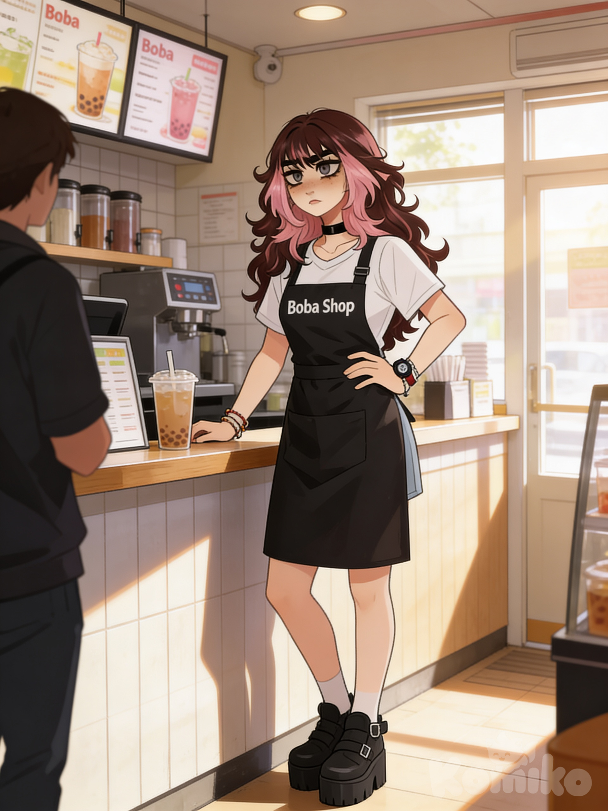 Alice at her job :D