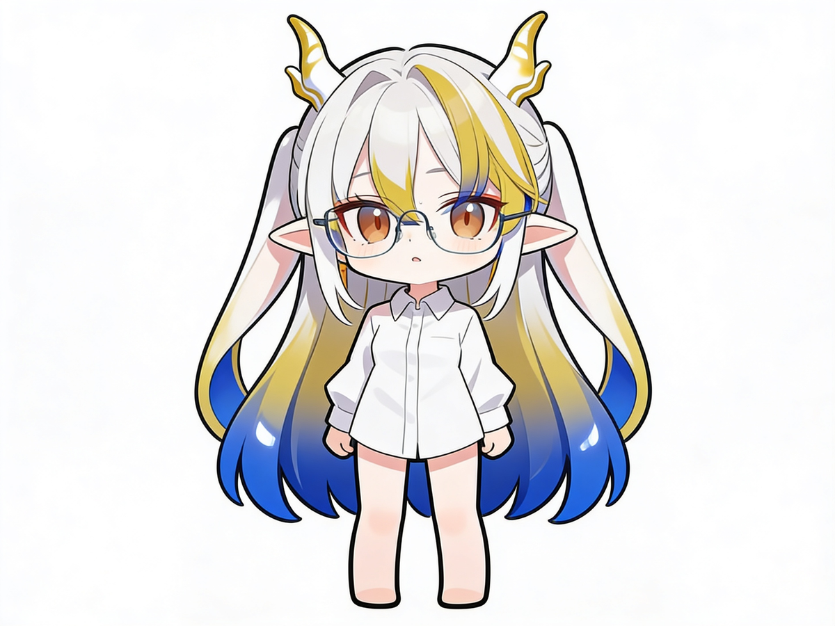 Chibi sừng vàng dễ thương nè~ 🦄✨
