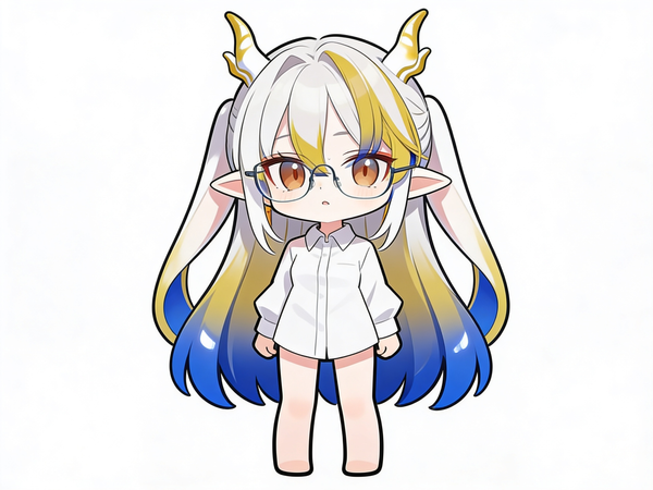 Chibi sừng vàng dễ thương nè~ 🦄✨