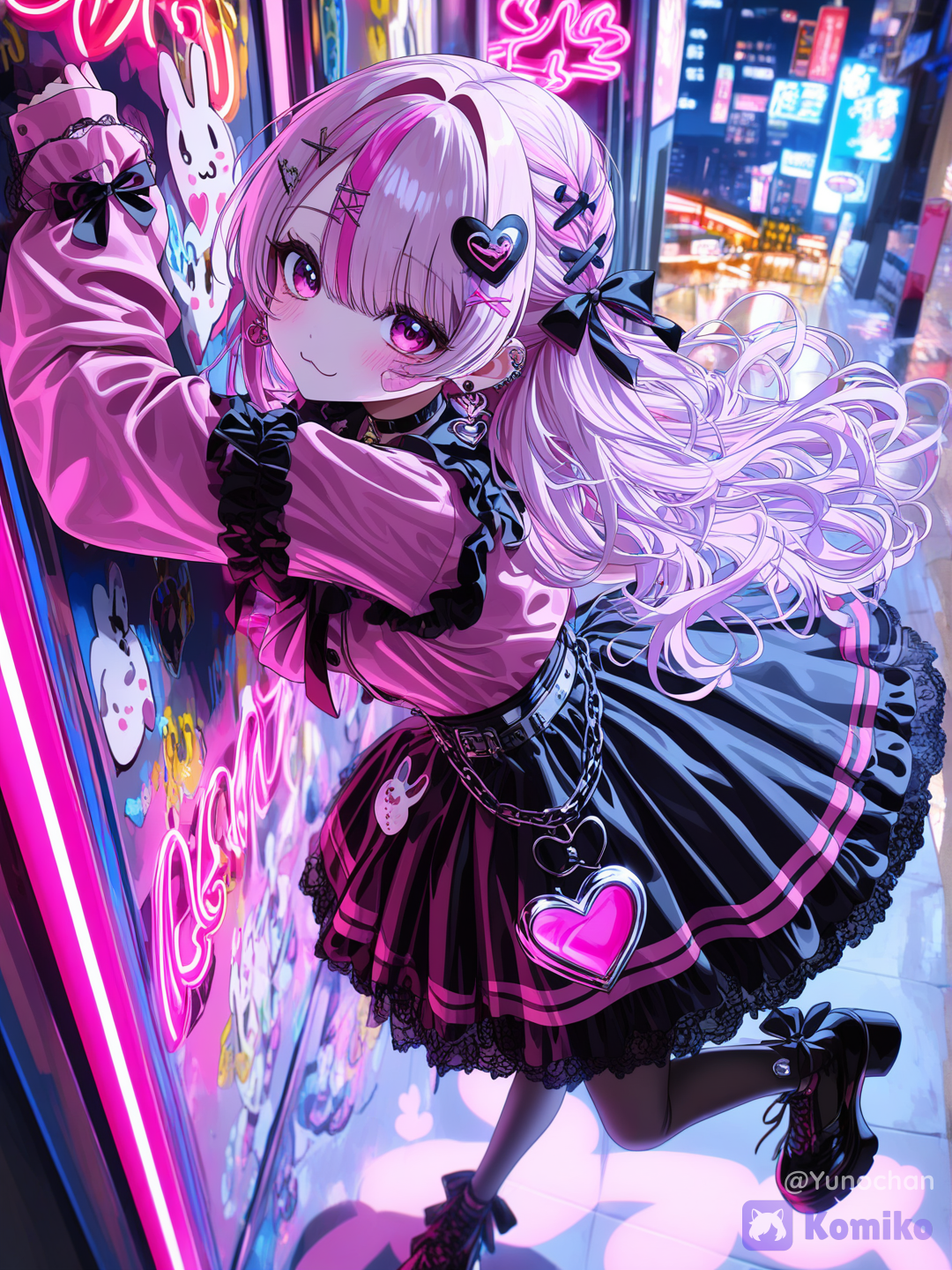 I LOVE NIGHTCORE AND WANTED TO COMBINE NEON STYLE AND JIRAI KEI. HOW DID IT TURN OUT?(˶>⩊<˶)(˶>⩊<˶)