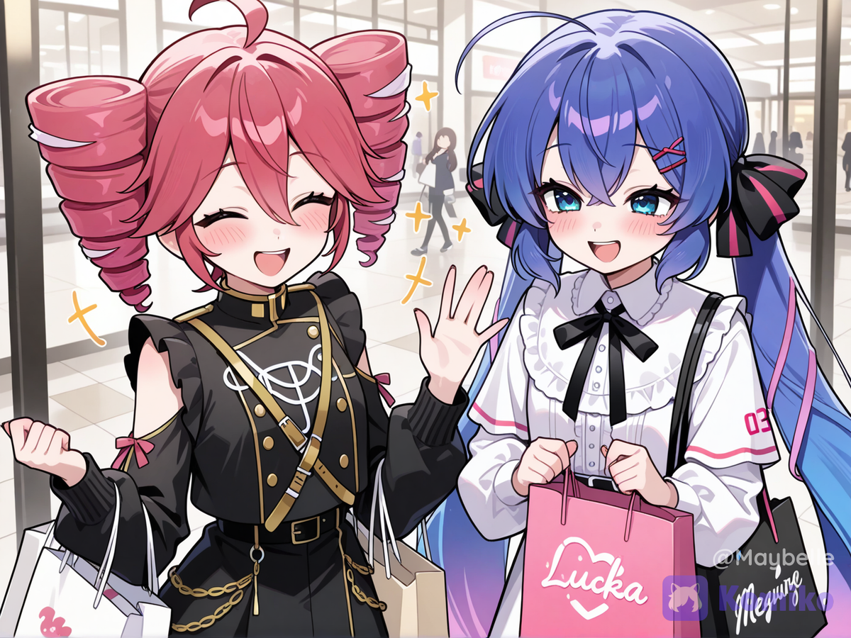 Kasane Teto and Otomachi Una's night out