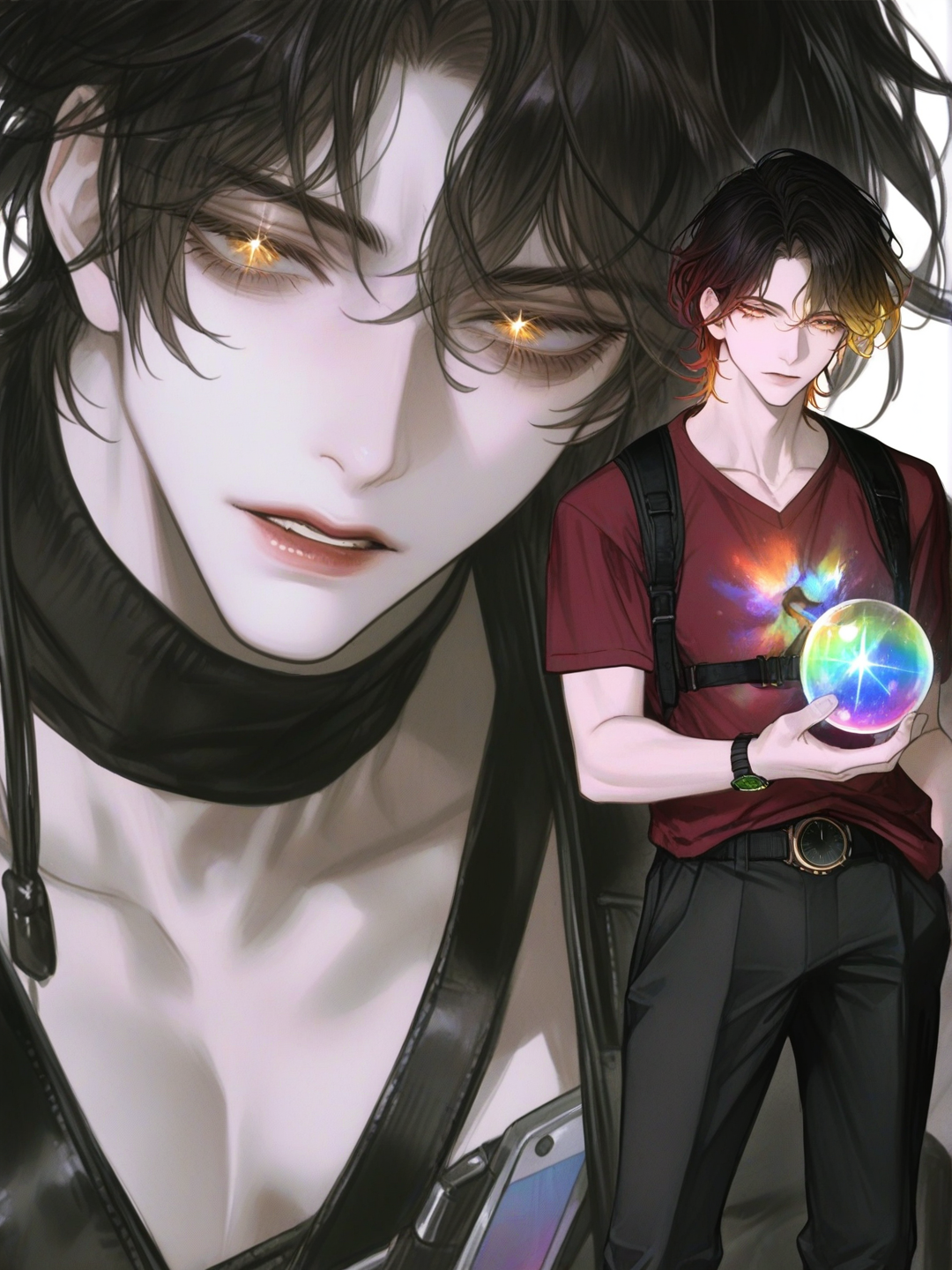 Not normal... But not something abnormal.. The crystal holder.. the one who RULES THE WORLD