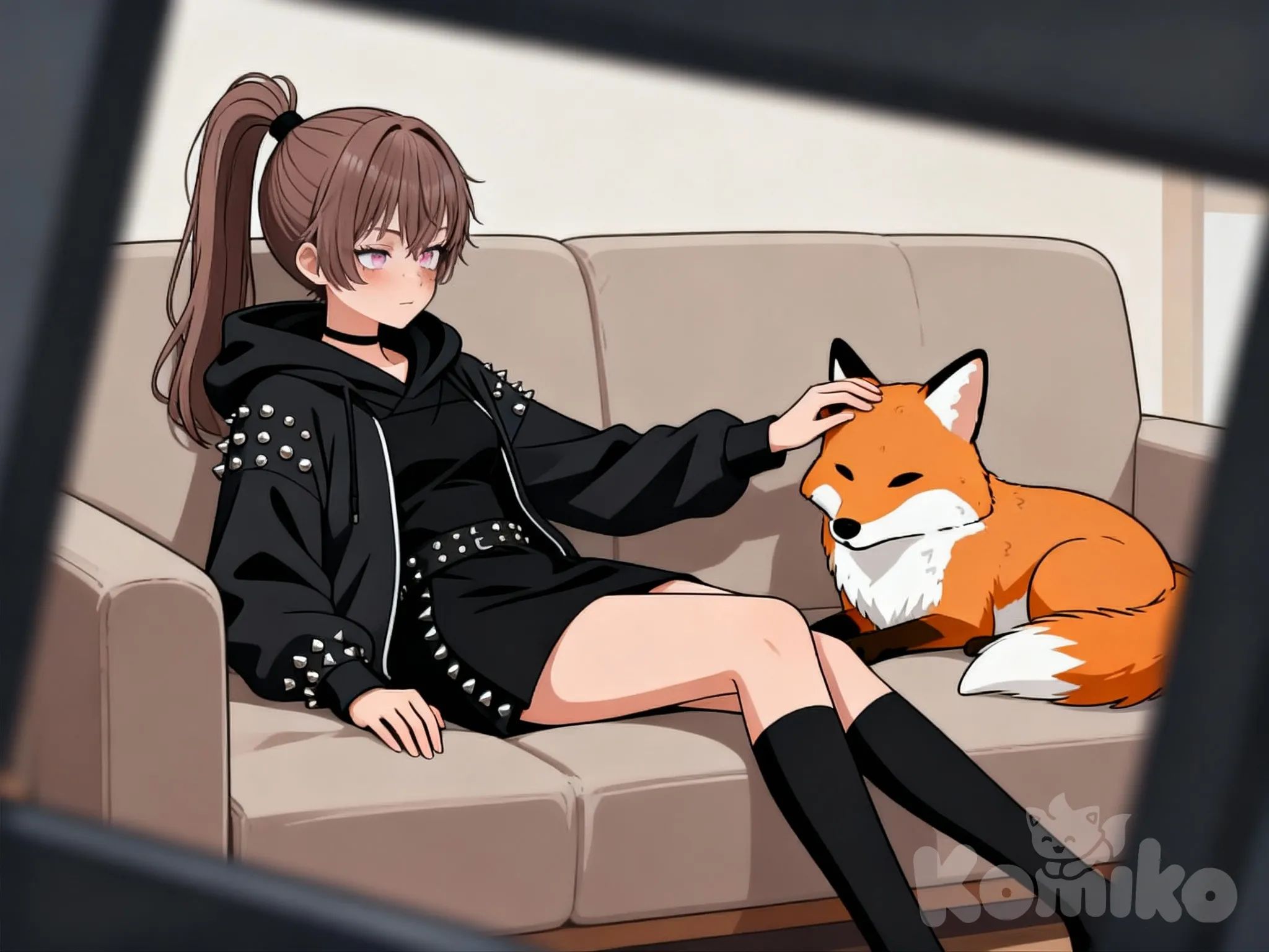 Mai and her fox :)