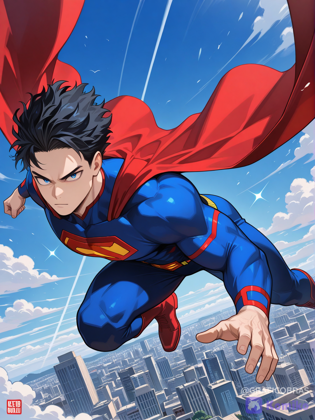 Superman estilo MHA