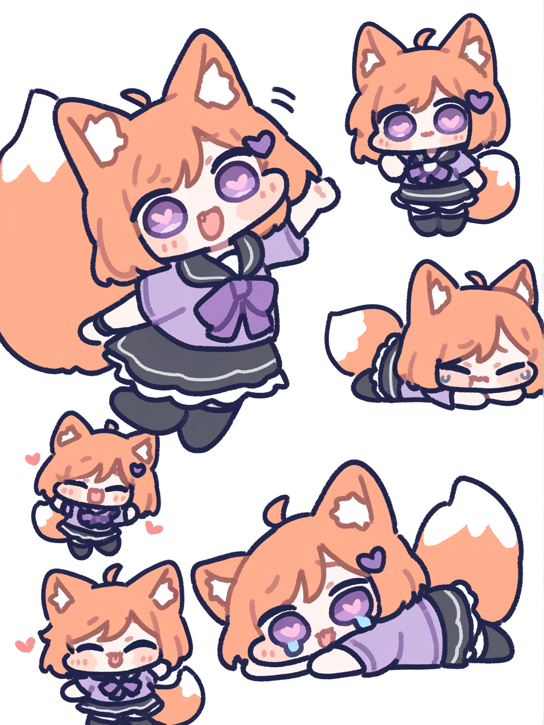 Heart Eyes Komiko-Chan Stickers