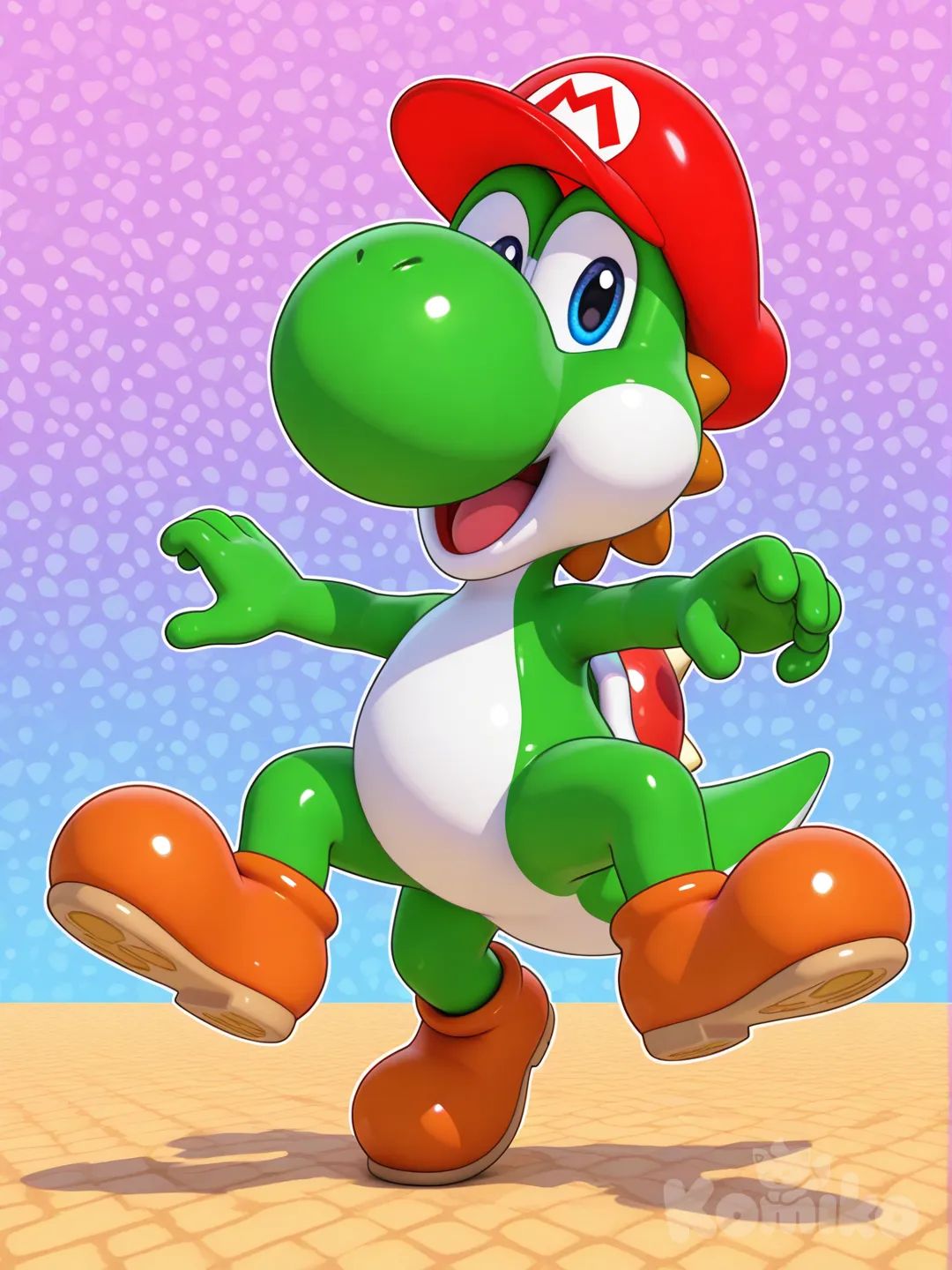 Draw @Yoshi in super Mario odyssey