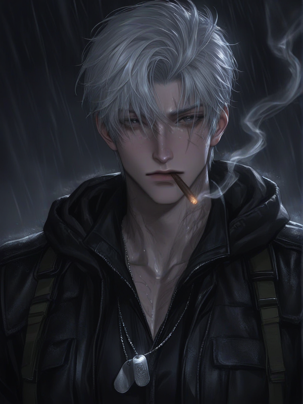 Smoking in the rain