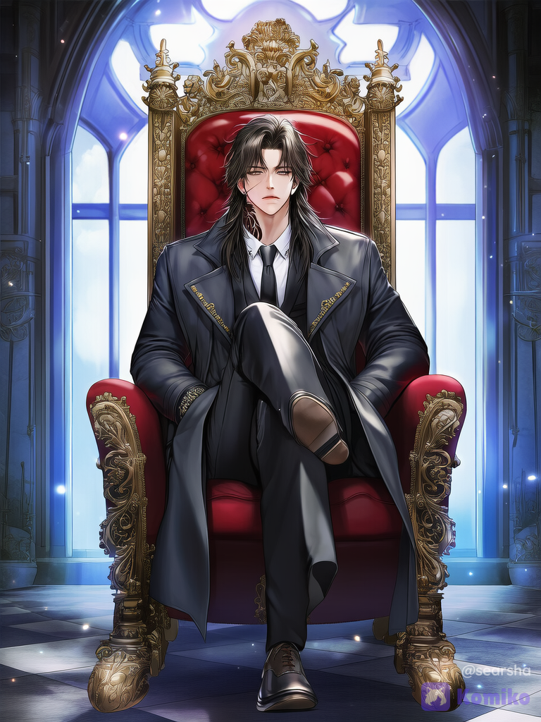 My king on his throne
