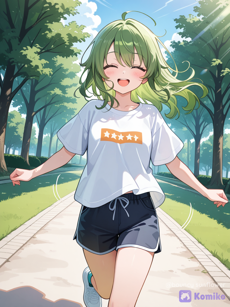 Girl happy
