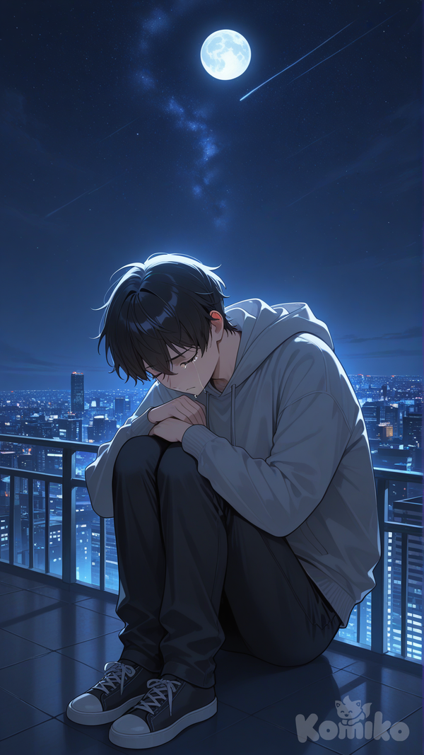 In the quiet night, thoughts become louder. 🌙