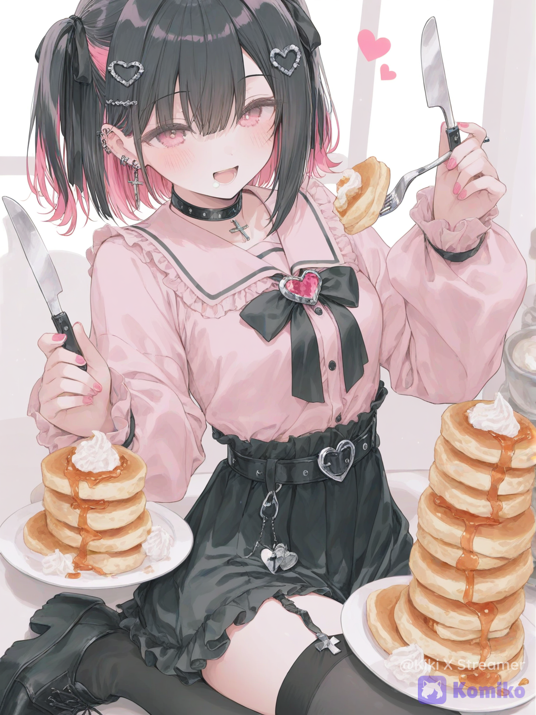 Monako, the sweetest most gentle person ever. she really loves pancakes and cats.