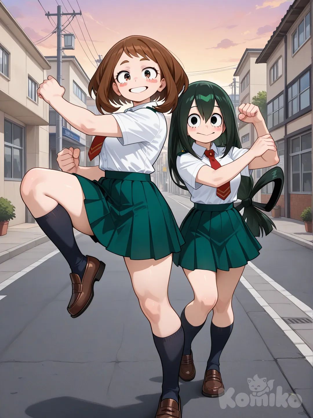@Asui_Tsuyu, @Uraraka_Ochako