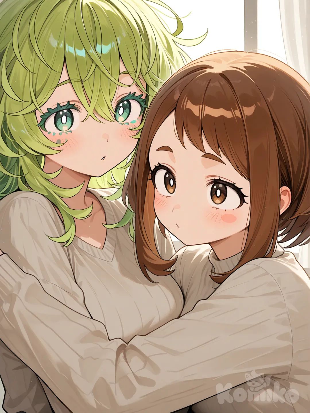 toru hagakure and ochaco uraraka
