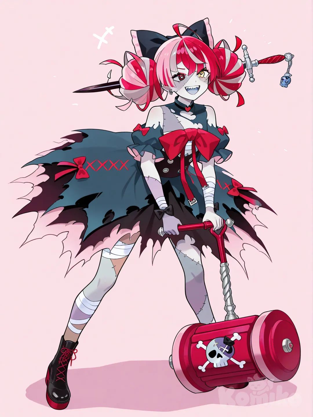 @Kureiji_Ollie big hammer laughing manically