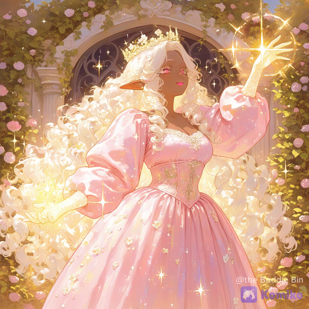 Caring for her kingdom