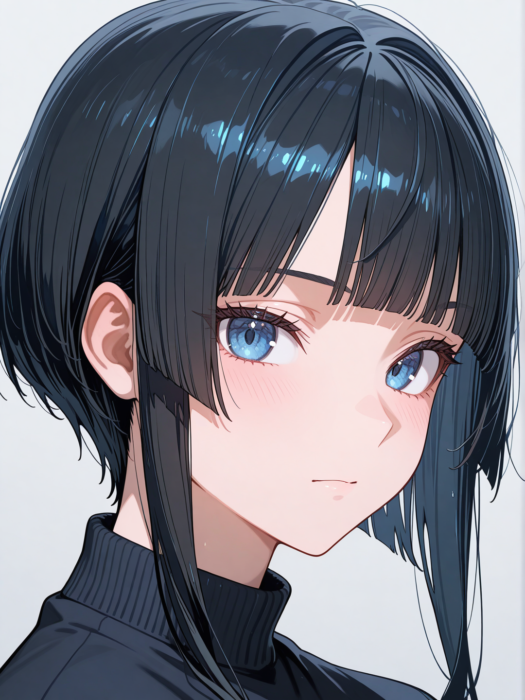 half hime cut