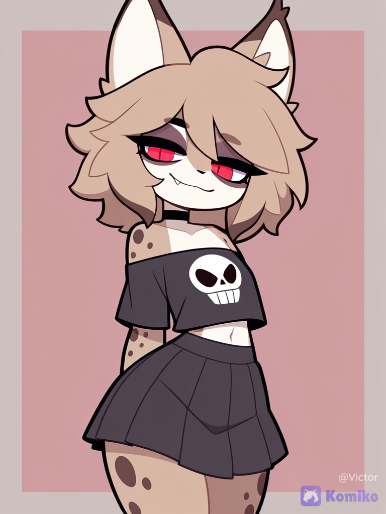 Lynx boy com olhinhos vermelhos! 🖤😺
