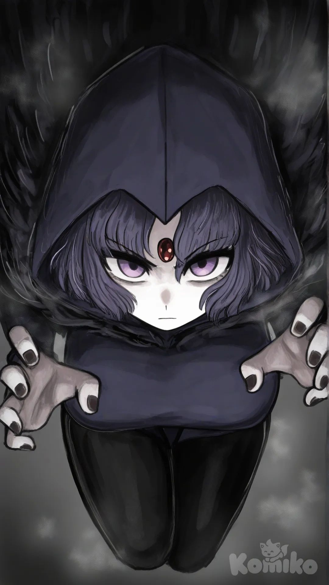 Raven (Dc), [sketchy-painterly-style]