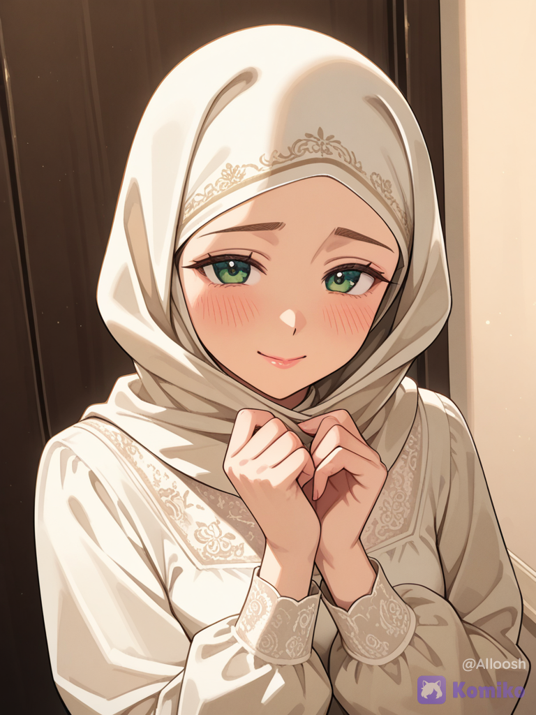 Shy muslim mom