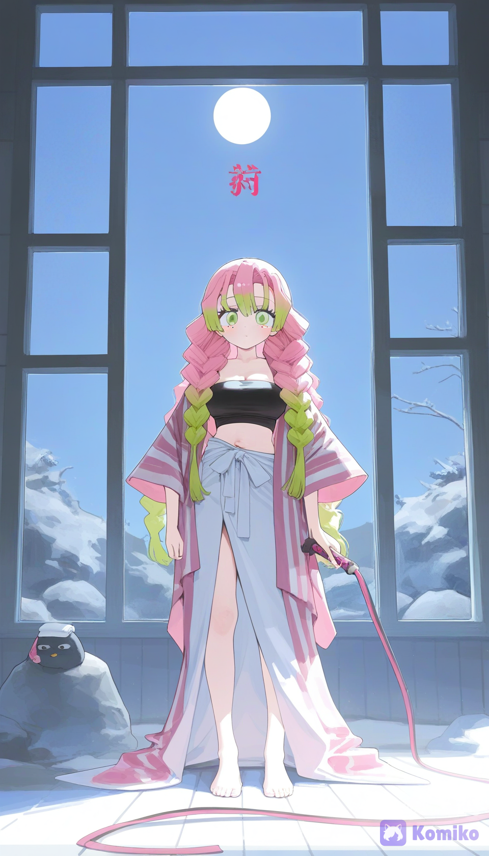 Moonlit Winter Pose