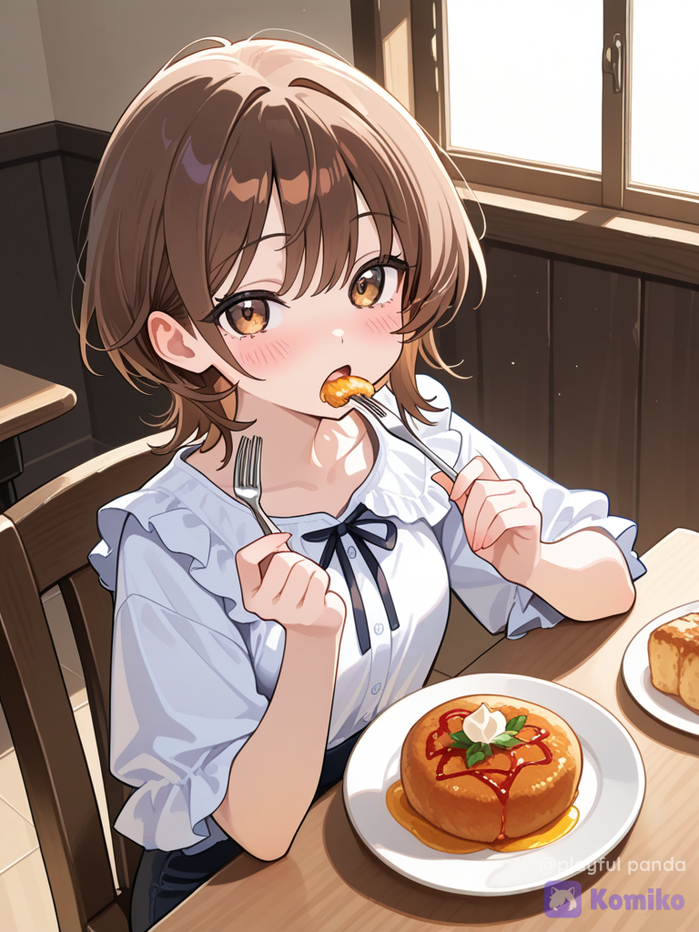 Eating girl