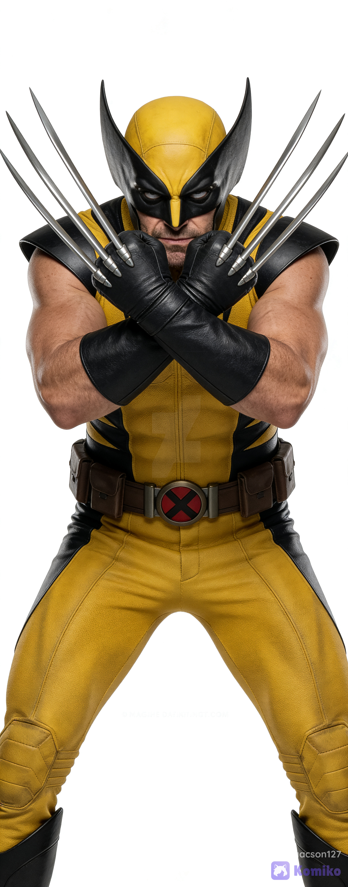 classic Wolverine combat pose