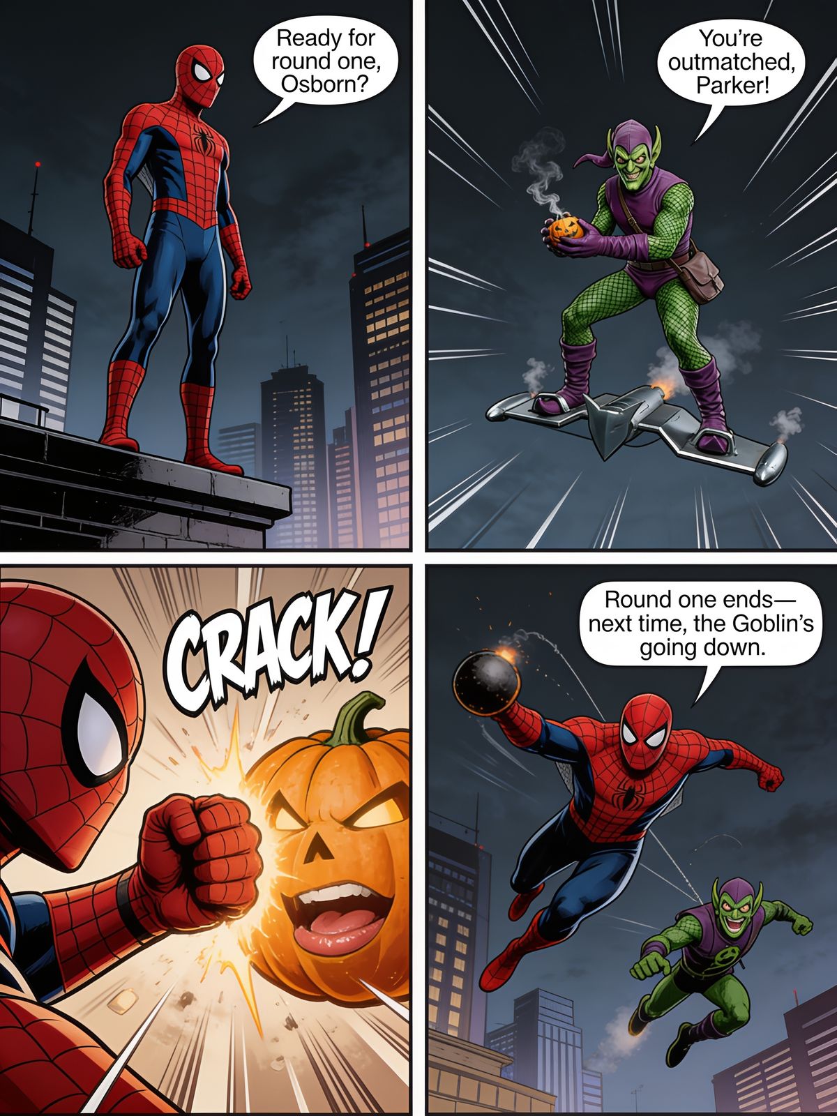 Spider-Man Vs Green Goblin Round One
