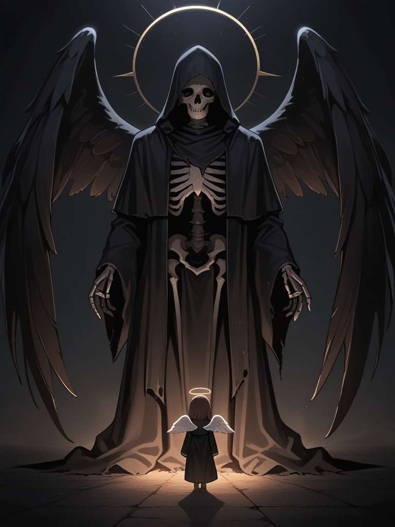 Big Reaper, Tiny Angel 🖤😇