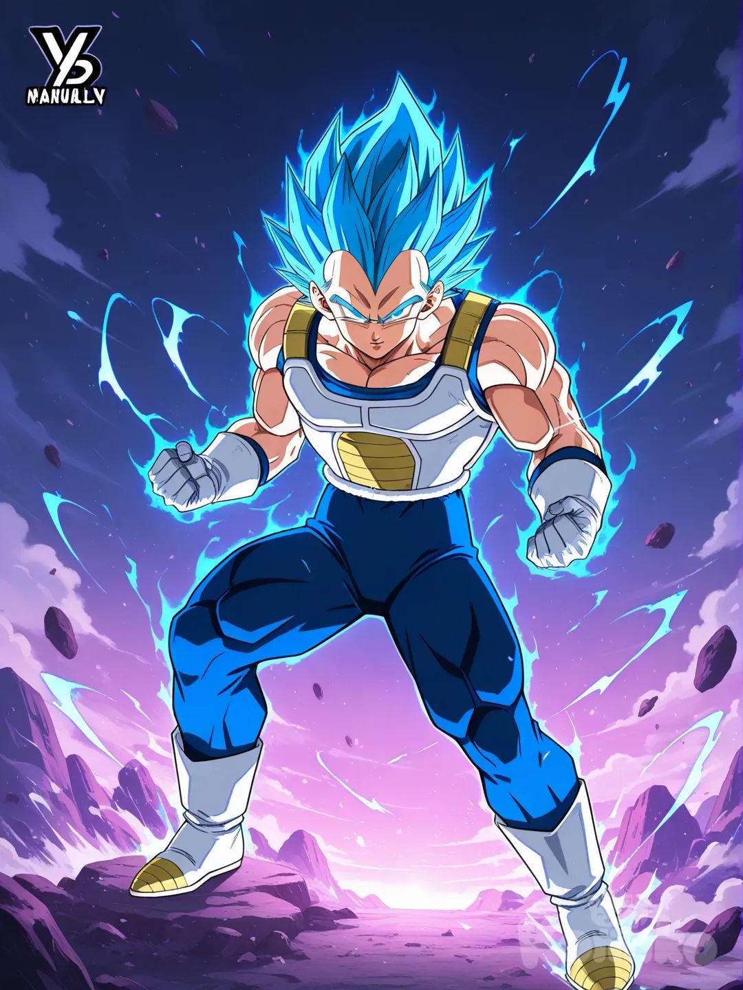 Dragon Ball Super 💥🐉 Vegeta, super Saiyan Blue