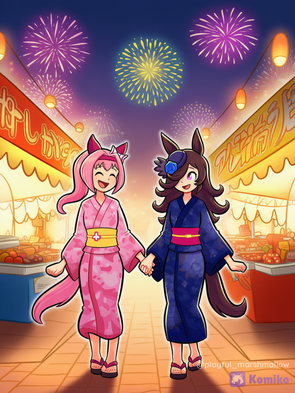 Haru and Rice in Festival